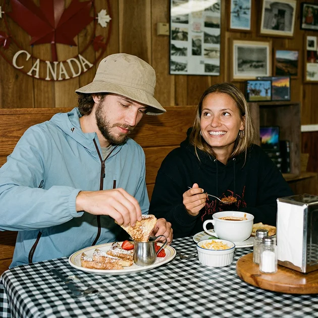Guests dining at Coal River Cafe